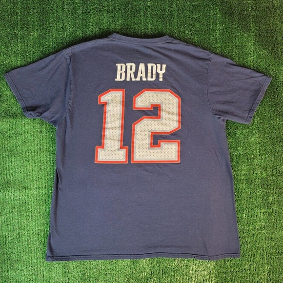 New England Patriots 2019 Super Bowl LIII Champions Tom Brady #12 Tee Sz XL - Picture 5 of 7